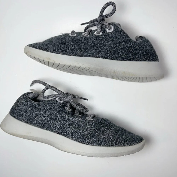 Allbirds Grey Wool Low Top  Runner Shoes - Picture 8 of 11